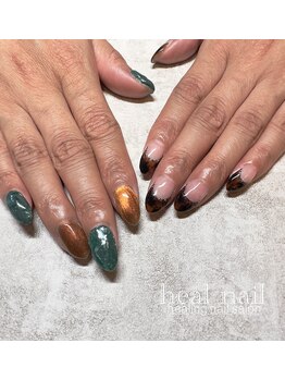 ヒールネイル(heal nail)/アシメデザイン