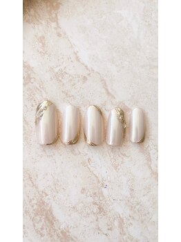 ネイルファクトリー 横浜ベイクォーター店/オーロラミラーネイル¥9000