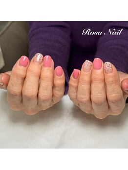 ローザネイル(Rosa Nail)/押し花デザイン