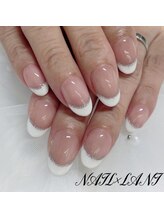 ネイルクロスラニ 練馬店(Nail Lani)/白フレンチネイル