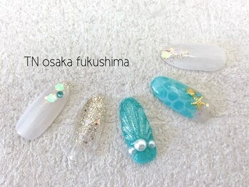 ティーエヌ 大阪福島店の写真/【毎月の定額デザイン6600円～】大人可愛い綺麗目デザインが大人気♪駅から2分♪
