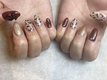 プラス セカンド(Plus 2nd)/レオパードネイル♪