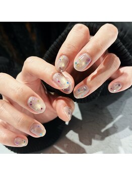 マミー(mommy)/マグネット×ホロネイル