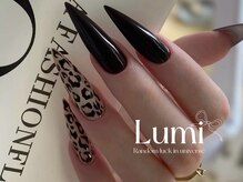ルミネイル 大宮東口店(Lumi Nail)/野性豹紋と漆黒尖端1