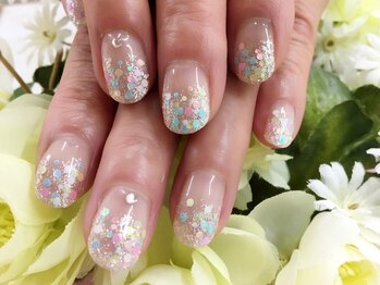 プルミエ ネイル(Premier Nail)/ポップなキラキラネイル♪