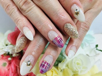 ダブルネイル(Double Nail)/【多田】新作チェックネイル