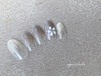 ヴィガー アンド ルックス 白金 目黒(Vigor&Looks)/ラメグラ　シンプル　花　秋色