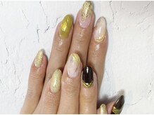 フレイムス アイラッシュ アンド ネイル(FRAMES)/秋色ニュアンスネイル♪