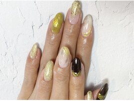 秋色ニュアンスネイル♪