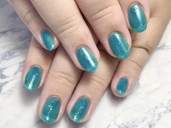 ヘアーアンドネイル ルシア(Hair&Nail Lucia)/グリーン&ブルーネイル!