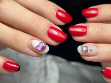 ネイルサロン プール ヴー(Nail Salon Pour Vous)/【定期】レッドネイル
