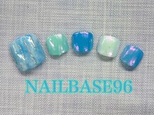 ネイルベースキュウロク(NAILBASE96)/ニュアンスオーロラネイル