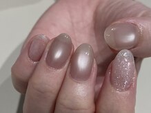 水光ナチュラルマグネットネイル