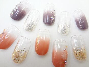 ネイルサロン クイール 小山店(NAIL SALON QUILL)/カラー＆ラメグラデ