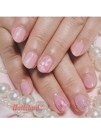 大人気の桜ネイル