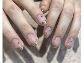 ピンクゴールドラメk