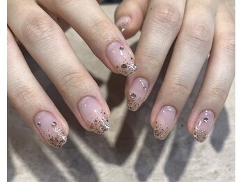 ビュー バイ ネオリーブ 用賀店(beau'r by neolive)/ピンクゴールドラメk