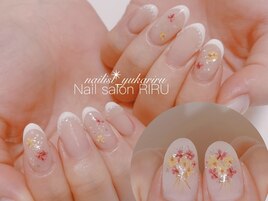 お花ネイル/押し花ネイル