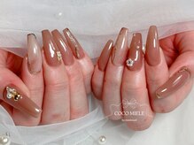 ココミエレ(COCO MIELE)/ヌーディーピンクベージュネイル
