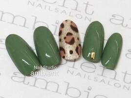 ヒョウ柄ネイル