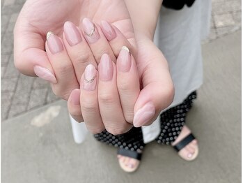 アバネイル 藤が丘(AVA NAIL)/【ニュアンス×ミラーネイル】