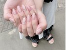【ニュアンス×ミラーネイル】