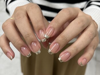 ウリネイル(uri nail)/ガラスフレンチネイル