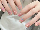 夏のかわいいシンプルネイル