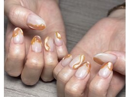 マグネットネイルで立体感を