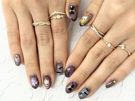 【森】ハロウィン ネイル