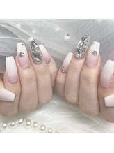 エイミー 大宮店(AMY)/白グラ埋め尽くしネイル♪