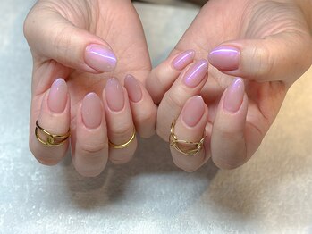 ピッピ 桜新町店(peep PEEP)の写真/【ラメグラorカラーグラデ￥8480】気取らないのに手元が整う♪オフィスに馴染むシンプルネイル、ケア付☆