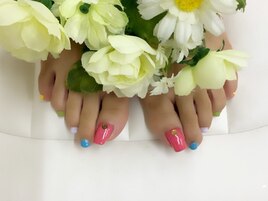 ５色のカラーで～☆フット