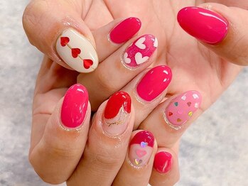 モレリア(morelia)/バレンタインネイル