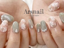 アルスネイル(Ars nail)/ピスタチオフラワーネイル