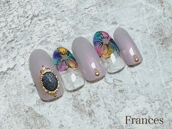 フランセス(Frances)/カラフル手描きお花アート
