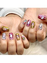 マイオティック ネイル(miotic nail)/ギラギラホログラムデザイン