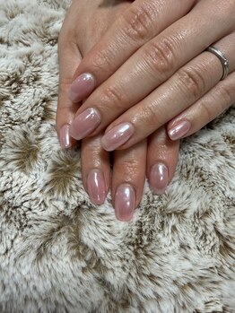 オーロラパウダーネイル