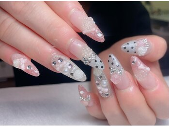 メオネイル(MEO NAIL)/チップ長さだし持ち込みデザイン