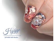 ヒュッゲ(Hygge)の雰囲気（【痛ネイル】キャラクターネイル(人物可)）