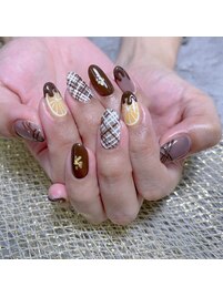 バレンタインネイル