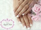 大人上品ハーフフレンチネイル♪