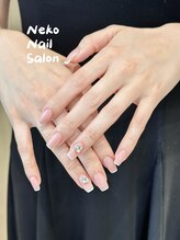 ネコ(Neko)/シンプル　フレンチ　ピンク