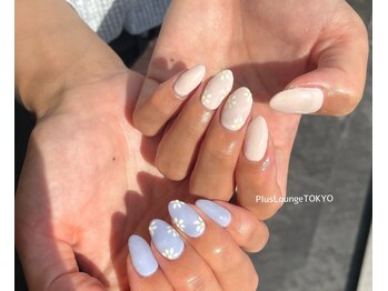 プルースラウンジ トウキョウ(Plus Lounge TOKYO)/パステル×お花ネイル♪