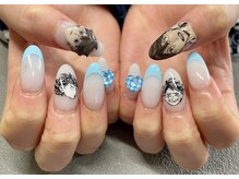 ネイルサロン ブリリアント(Nail Salon Brilliant)/アート2+フレンチ+キャラネイル4