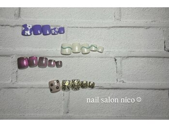 ニコ(nico)/フットネイル★trend art