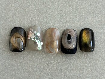 アオフクオカ(ao. Fukuoka)の写真/季節に合わせたトレンドデザイン多数ご用意。シンプル5,500円~/ニュアンス8,300円~◆パラジェル変更可能◎