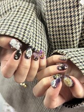 キミとツメ/ANNASUI風ネイルデザイン