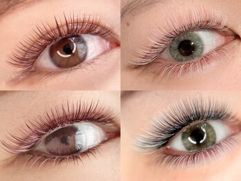 ベリンダ アイラッシュサロン(belinda)の写真/カラーエクステでナチュラルにもワンポイントにも♪30色以上のカラーバリエーションで、選ぶのも楽しい!!