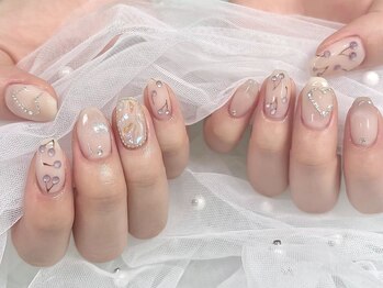 持ち込み/さくらんぼ/春ネイル